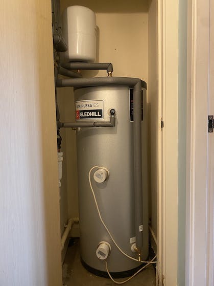 AFTER - Direct unvented cylinder replacement with 25 years guarantee